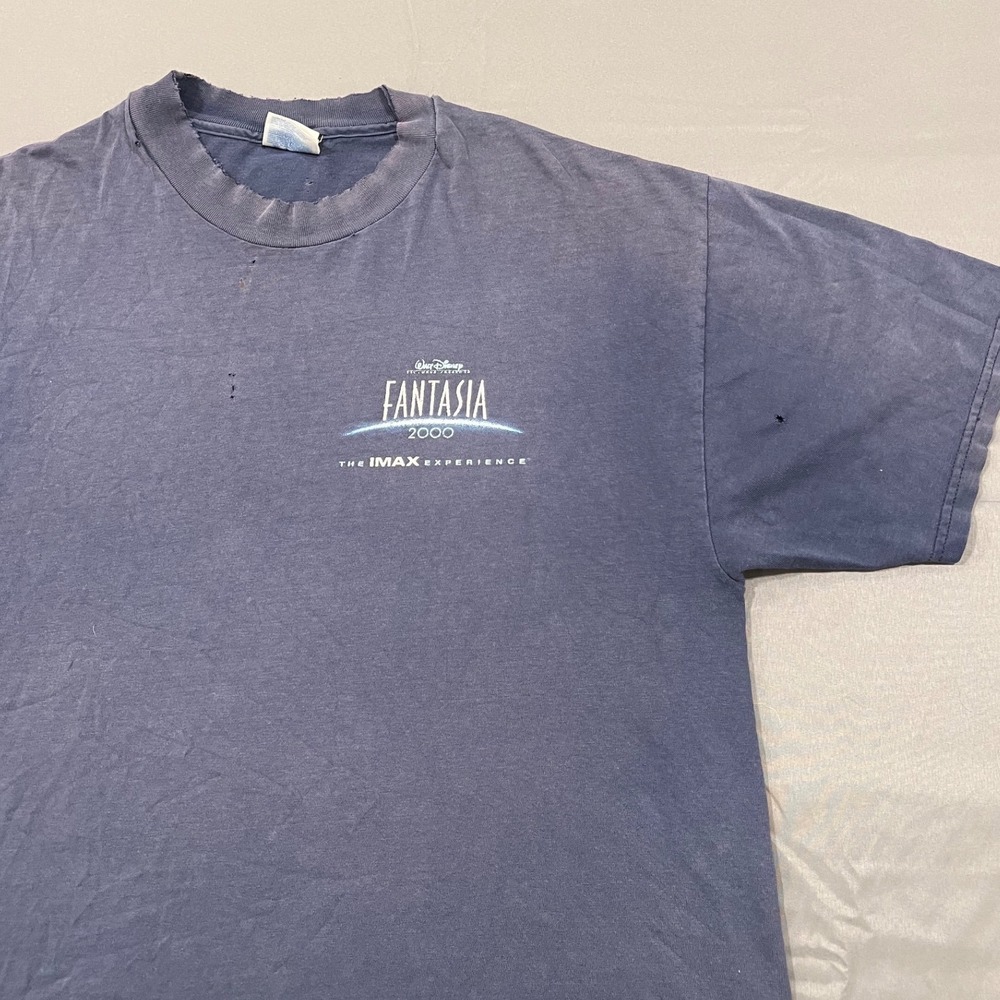 Vintage Disney Fantasia 2000 IMAX Promo Shirt Hanes Beefy T Faded Distressed XL